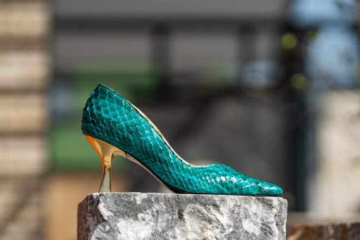 Pantofi Dama Toc Clepsidra Marta Green Exclusive CONDUR by alexandru 2