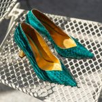 Pantofi Dama Toc Clepsidra Marta Green Exclusive CONDUR by alexandru 1