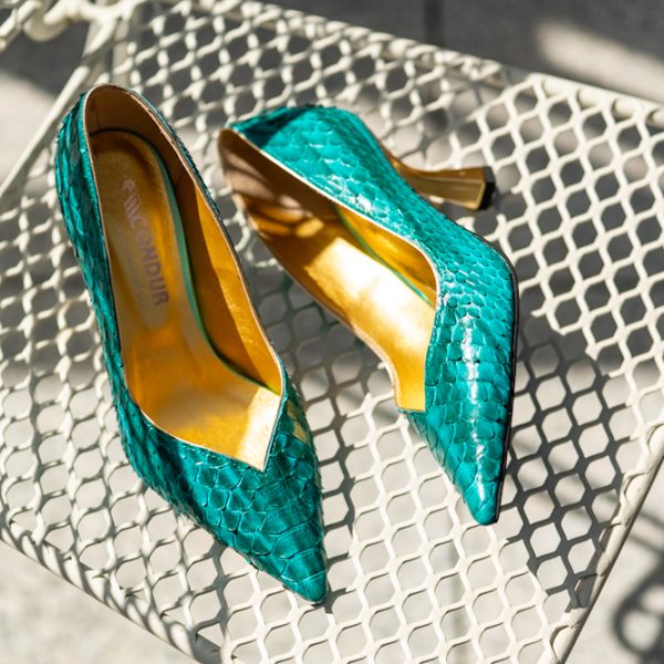 Pantofi Dama Toc Clepsidra Marta Green Exclusive CONDUR by alexandru 8