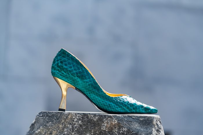 Pantofi Dama Toc Clepsidra Marta Green Exclusive CONDUR by alexandru 7