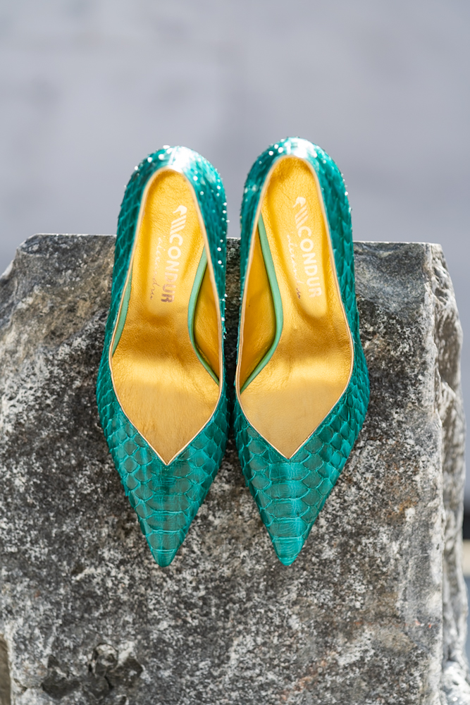 Pantofi Dama Toc Clepsidra Marta Green Exclusive CONDUR by alexandru 4