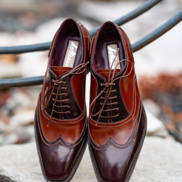 Pantofi Oxford 423 Brush Camel Neperiat - imagine 5