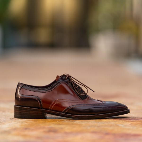 Pantofi Oxford 423 Brush Camel Neperiat - imagine 3