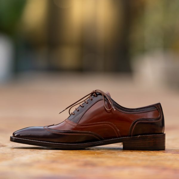 Pantofi Oxford 423 Brush Camel Neperiat - imagine 2
