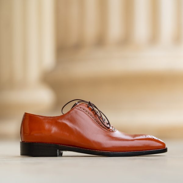 Pantofi Oxford 427 Cognac Light - imagine 4