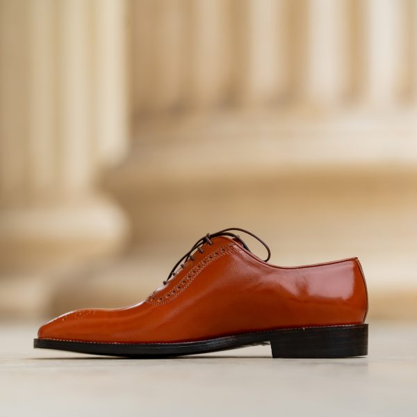 Pantofi Oxford 427 Cognac Light - imagine 3