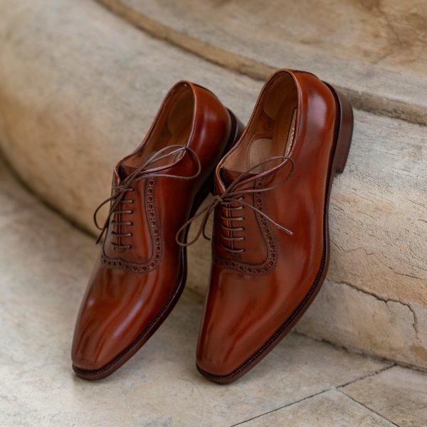 Pantofi Oxford 427 Patina Cognac - imagine 4