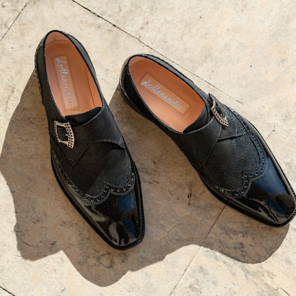 Pantofi Monk 516 Black Event - imagine 3