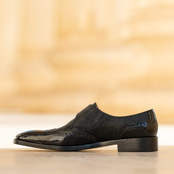 Pantofi Monk 516 Black Event - imagine 5