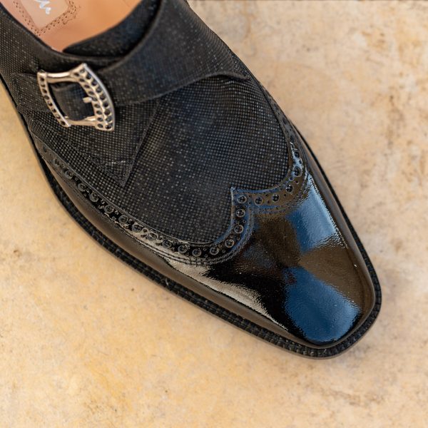 Pantofi Monk 516 Black Event - imagine 4