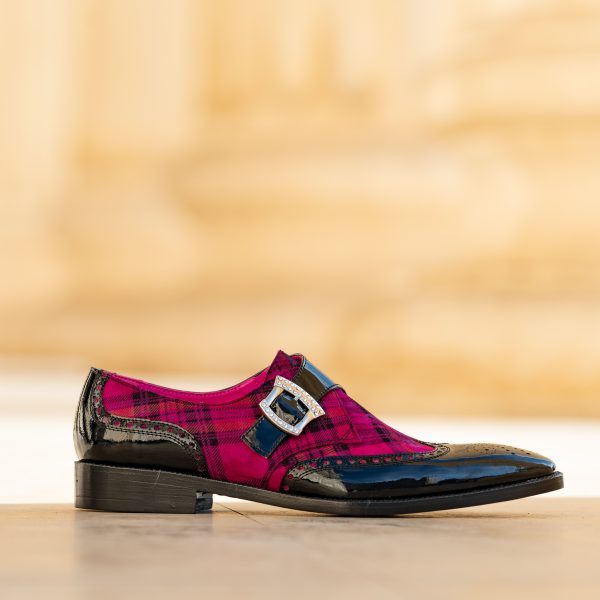 Pantofi Monk Negru Fashion - imagine 4