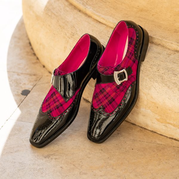 Pantofi Monk Negru Fashion - imagine 6