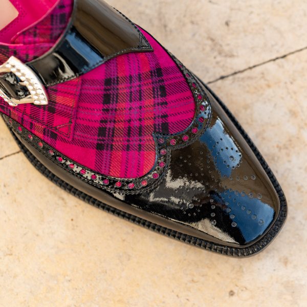 Pantofi Monk Negru Fashion - imagine 2