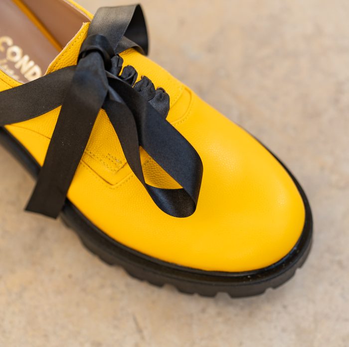 Pantofi Dama Cu Siret Renate Yellow CONDUR by alexandru 2
