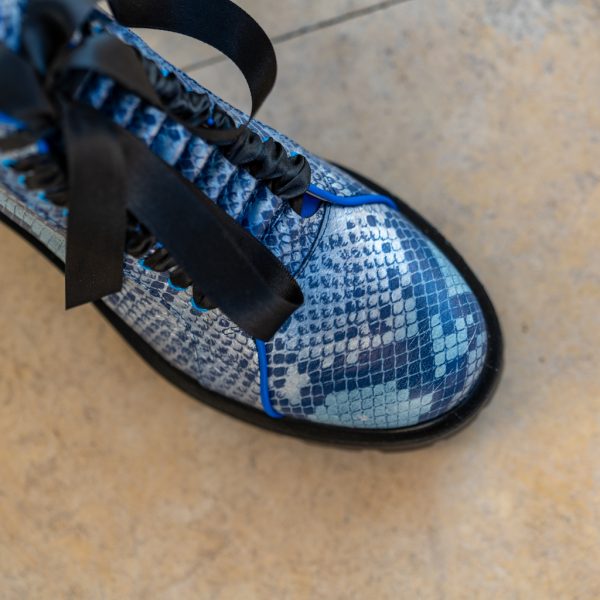Ghete Dama din Piele Naturala Soren Blue Print CONDUR by alexandru 3