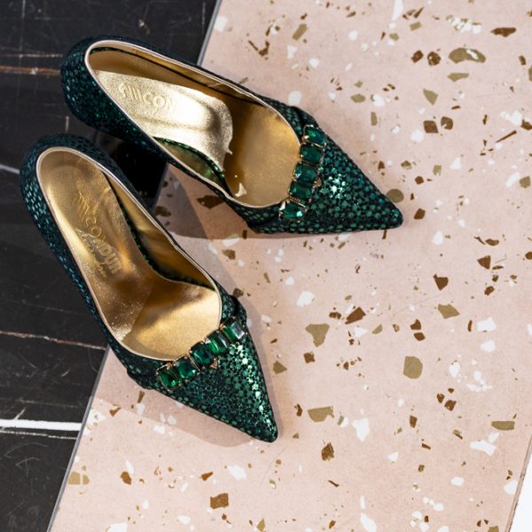 Pantofi Dama Toc Clepsidra Marta Green - imagine 7