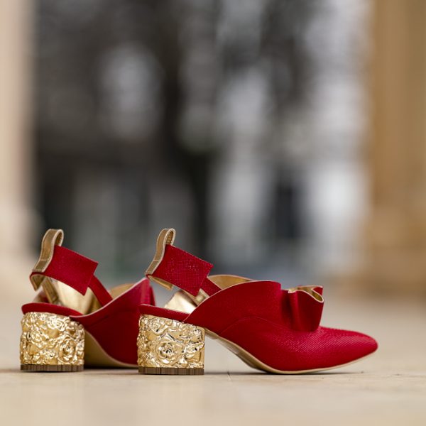 Pantofi Dama Cu Toc Gros Divine Red - Image 9