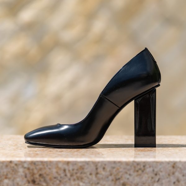 Pantofi Dama Cu Toc Gros Alima Black CONDUR by alexandru 2