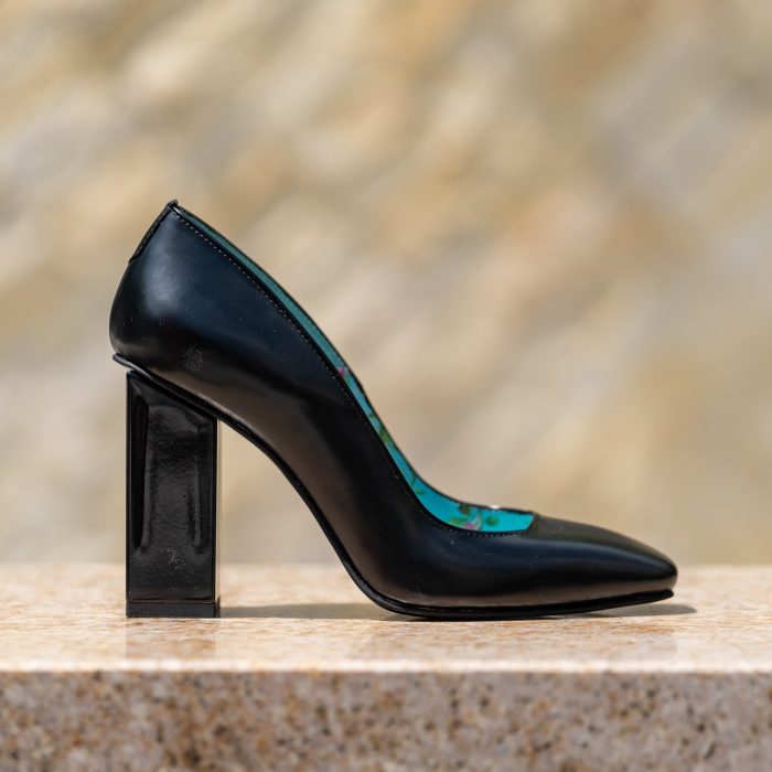 Pantofi Dama Cu Toc Gros Alima Black CONDUR by alexandru 1