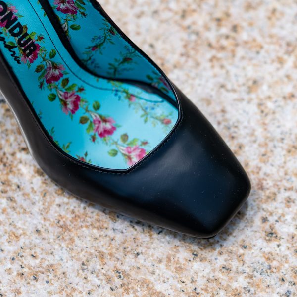 Pantofi Dama Cu Toc Gros Alima Black CONDUR by alexandru 3