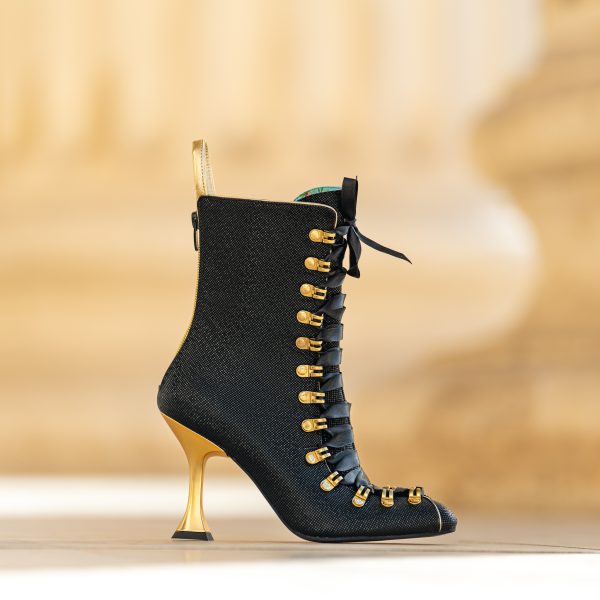 Ghete din Piele Naturala Angelina Noire - imagine 4