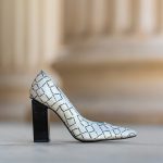 Pantofi Dama Cu Toc Gros Arya Glitter Argintiu CONDUR by alexandru 1