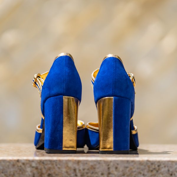 Pantofi Dama Cu Toc Gros Baccarat Indigo CONDUR by alexandru 3