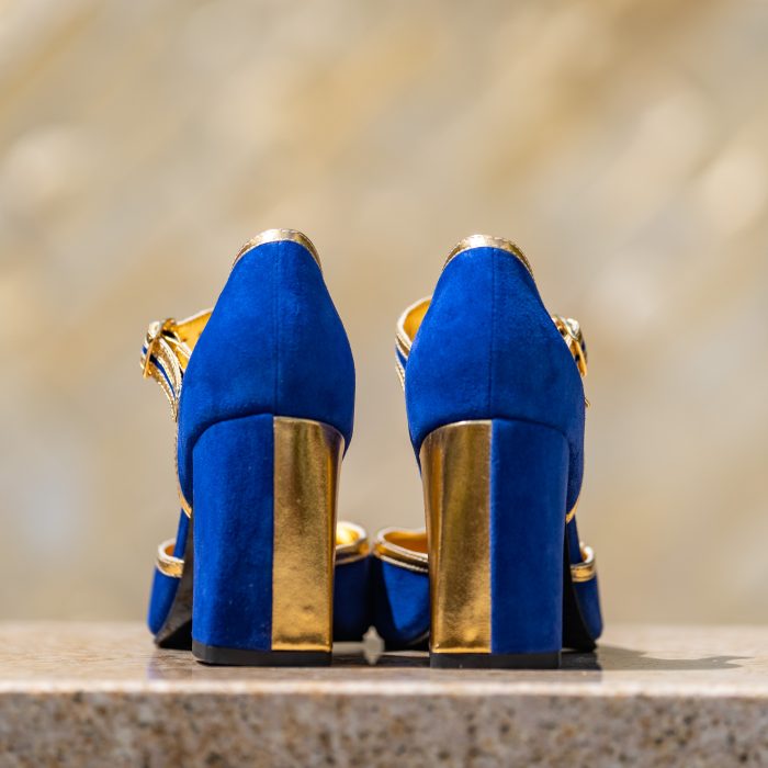 Pantofi Dama Cu Toc Gros Baccarat Indigo CONDUR by alexandru 3