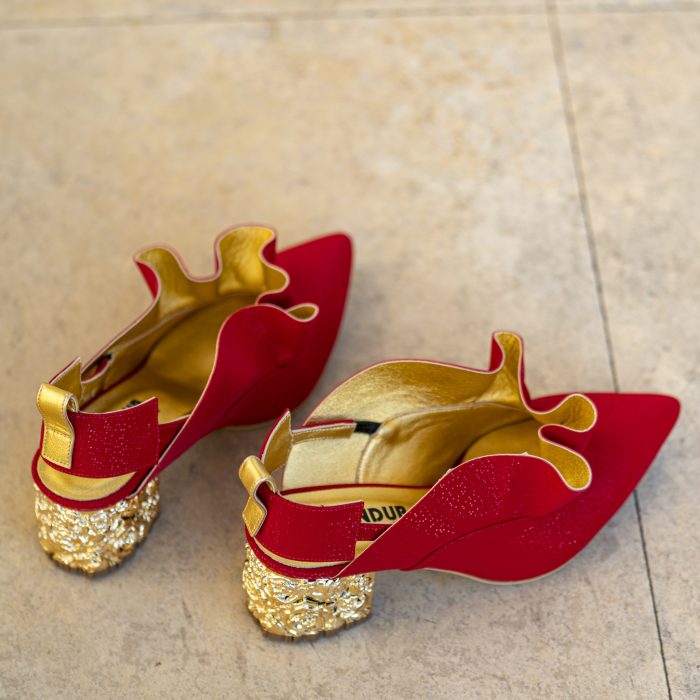 Pantofi Dama Cu Toc Gros Divine Red CONDUR by alexandru 3