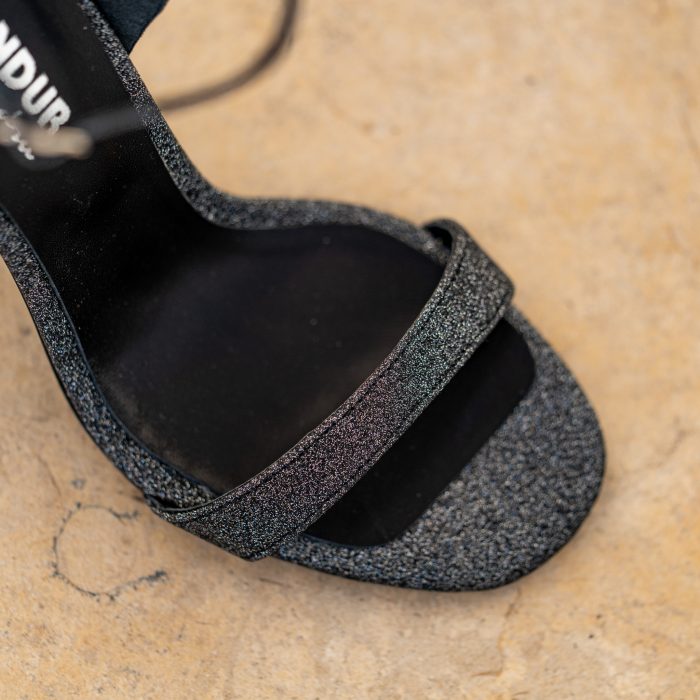 Sandale Dama din Piele Naturala Iara Glitter Argintiu CONDUR by alexandru 2
