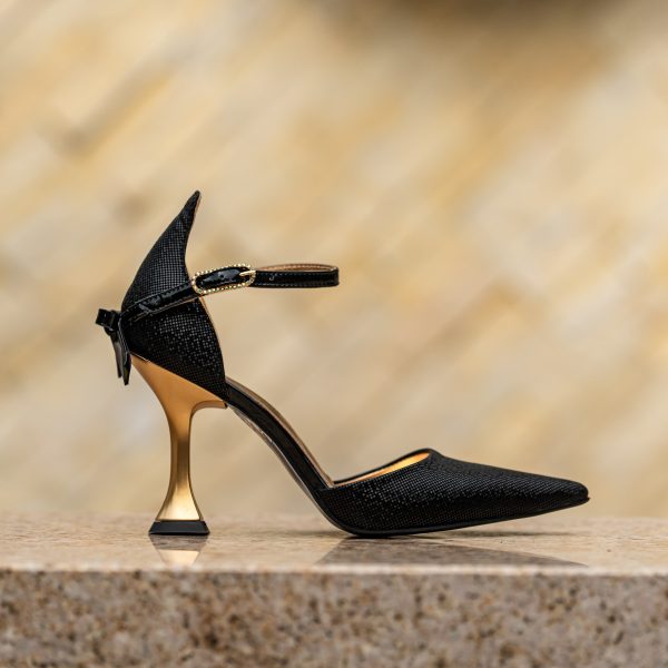 Pantofi Dama Toc Clepsidra Martina Black - imagine 5