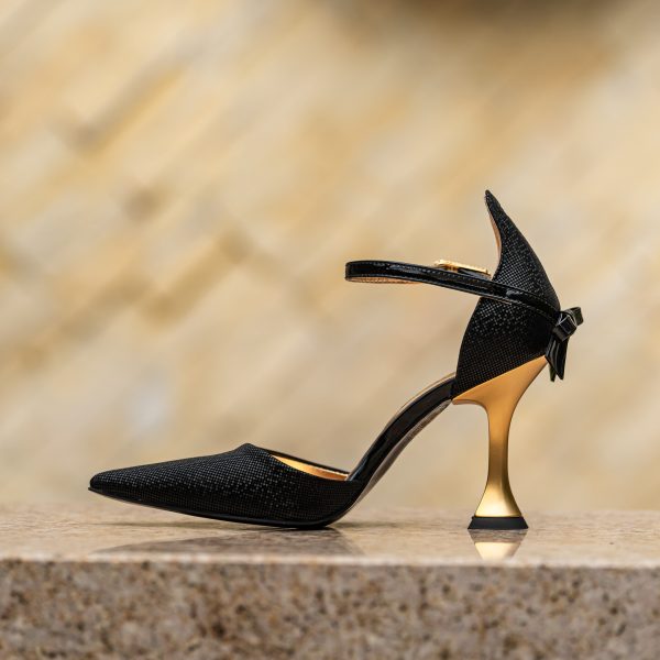 Pantofi Dama Toc Clepsidra Martina Black - imagine 2