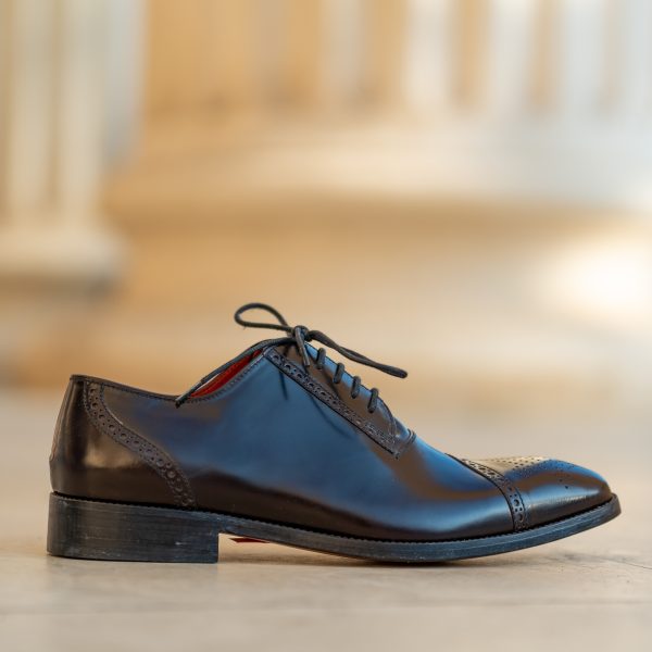 Pantofi Oxford 042 maro - imagine 2