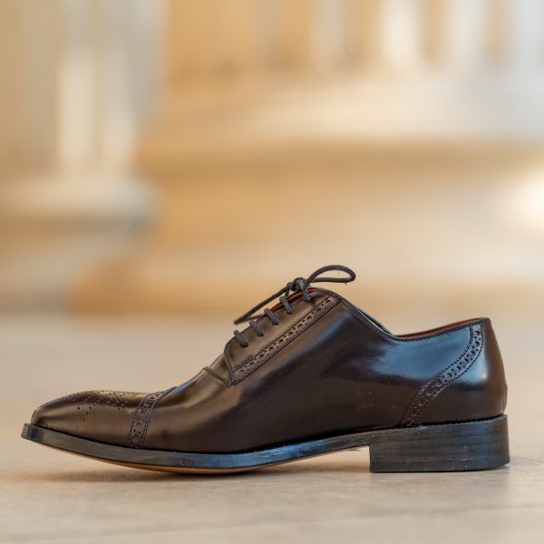 Pantofi Oxford 042 maro - imagine 3