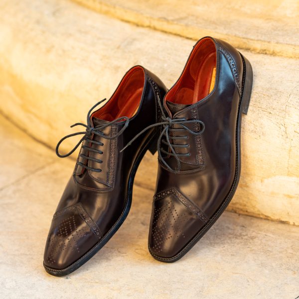 Pantofi Oxford 042 maro - imagine 1
