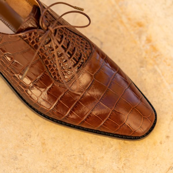 Pantofi Oxford 427 Brown Lucido - Image 2