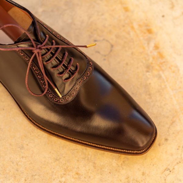 Pantofi Oxford 427 Brush Bordo - imagine 2