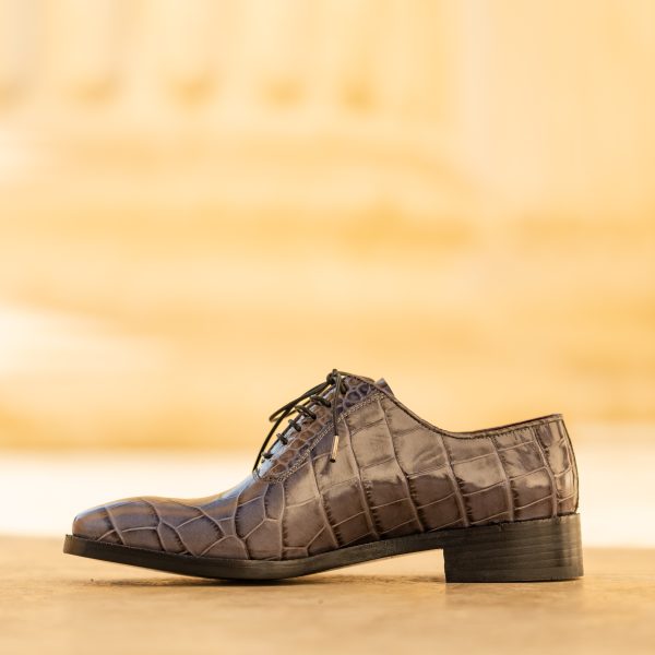 Pantofi Oxford 427 Gray Print - imagine 4