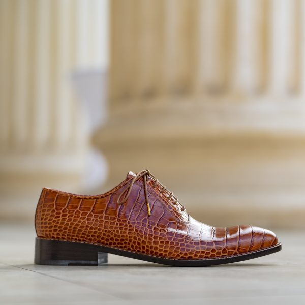 Pantofi Oxford 427 Cognac - imagine 2