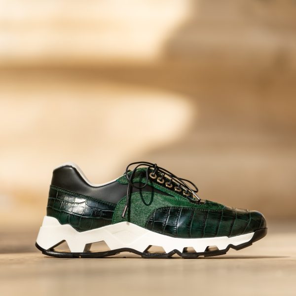 Pantofi Smart Business Print Verde - imagine 3