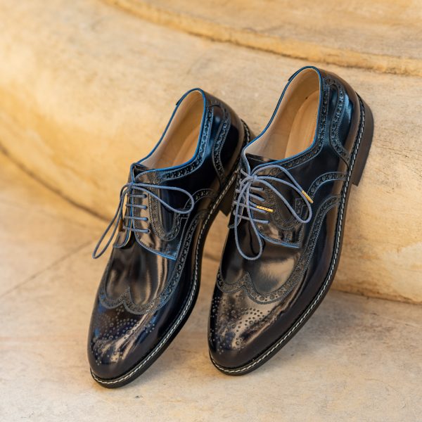 Pantofi derby 2963 bleumarin - imagine 1