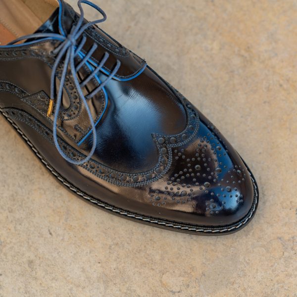 Pantofi derby 2963 bleumarin - imagine 2