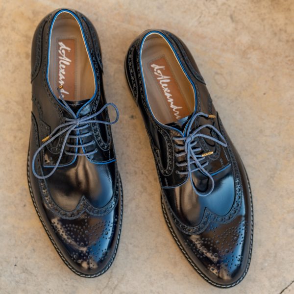 Pantofi derby 2963 bleumarin - imagine 3