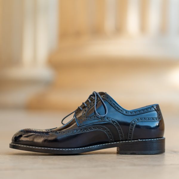 Pantofi derby 2963 bleumarin - imagine 5