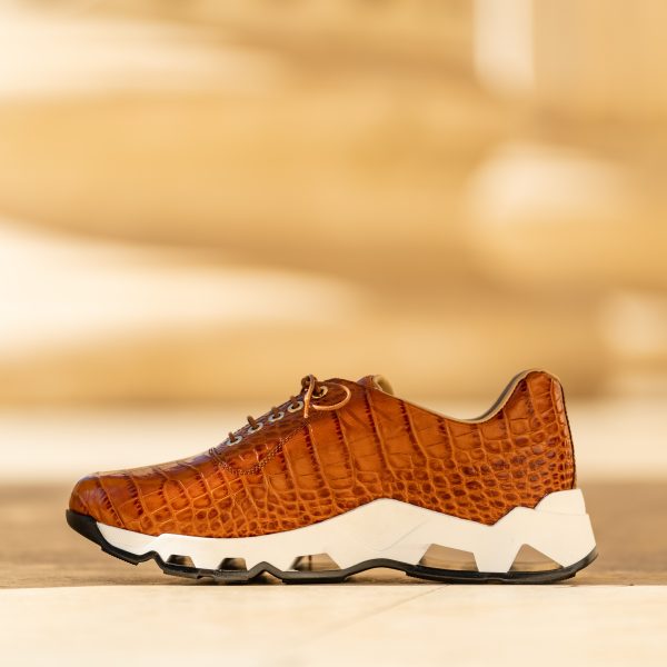 Pantofi Smart Casual Print Cognac - imagine 2