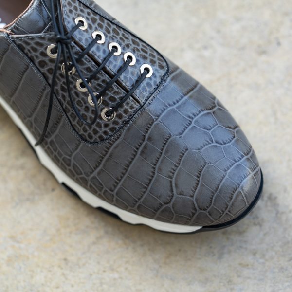 Pantofi Smart Casual Print Gri - imagine 4