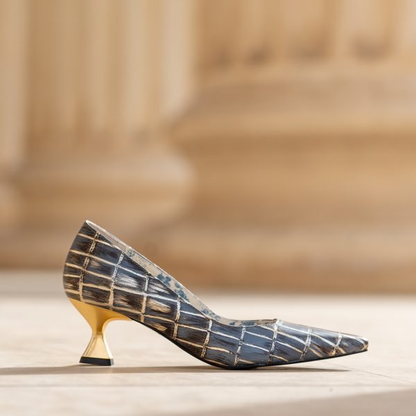 Pantofi Dama Toc Clepsidra Roanna Sand CONDUR by alexandru 1