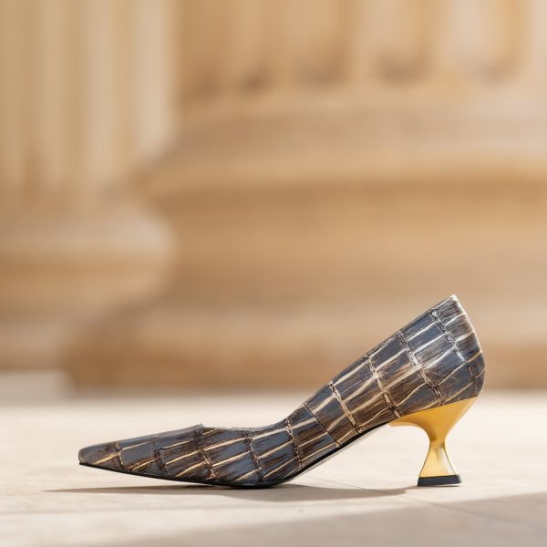 Pantofi Dama Toc Clepsidra Roanna Sand CONDUR by alexandru 4