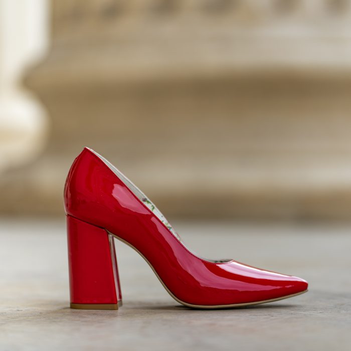 Victoria-Lac-Rosu.jpg Pantofi Dama Cu Toc Gros Victoria Lac Rosu CONDUR by alexandru 1