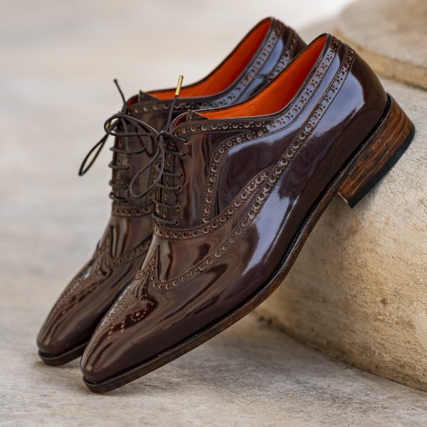 Pantofi oxford 151741 maro - imagine 2